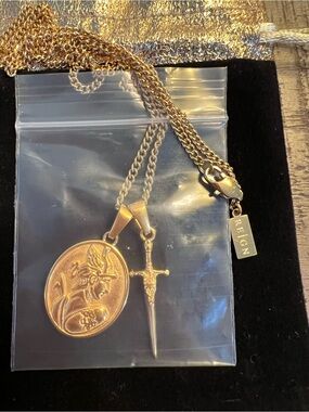 New In Bag - Reign Achilles Double Charm 19” Princess Length Necklace.